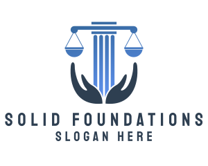 Legal Pillar Hands  Logo
