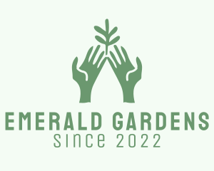 Plant Hand Gardening logo design