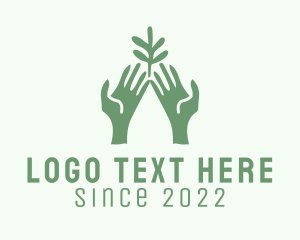 Hand - Plant Hand Gardening logo design