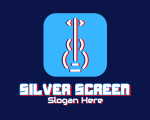 Mobile Application - Glitchy Guitar App logo design