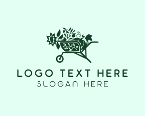 Gardening - Landscaping Garden Wheelbarrow logo design