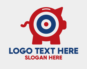 Target - Target Piggy Bank logo design