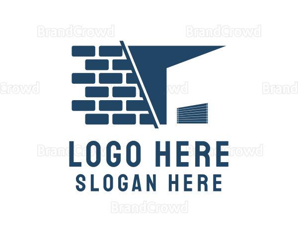 Brick Storage Building Logo