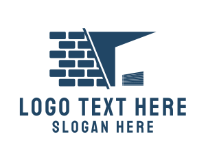 Factory - Brick Storage Building logo design