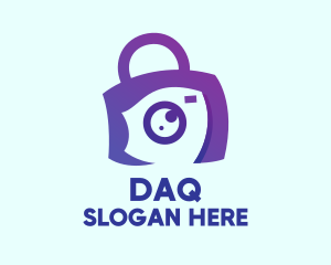 Vlog - Purple Camera Bag logo design