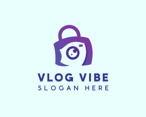 Camera Lens Bag logo design