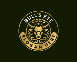 Luxury Bull Cattle logo design