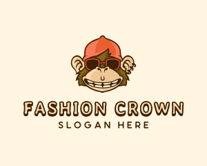 Cool Fashion Monkey logo design