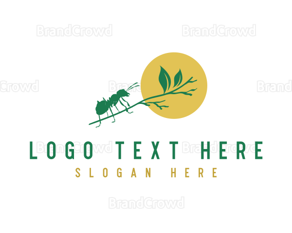 Nature Leaf Ant Logo