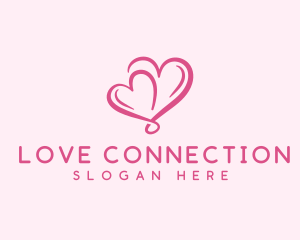 Romance - Heart Couple Romance logo design