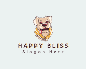 Happy Dog Hoodie logo design