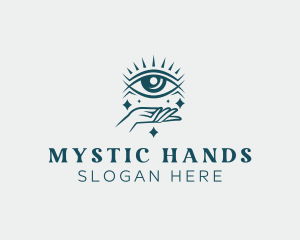 Mystical Eye Hand logo design