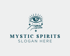 Mystical Eye Hand logo design