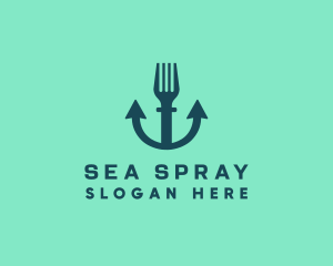 Anchor Fork Restaurant logo design