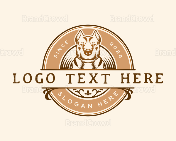 Pet Dog Puppy Logo