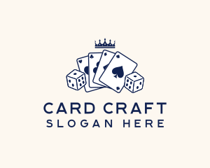 Card - Crown Poker Card logo design