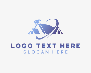 Construction Nail - Hammer Builder Handyman logo design