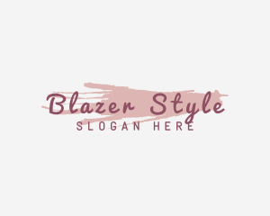 Watercolor Styling Makeup logo design