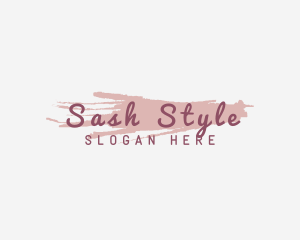 Watercolor Styling Makeup logo design