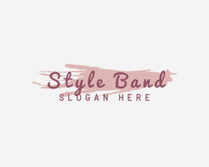 Watercolor Styling Makeup logo design