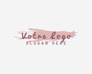 Watercolor - Watercolor Styling Makeup logo design