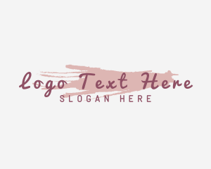 Hair Stylist - Watercolor Styling Makeup logo design