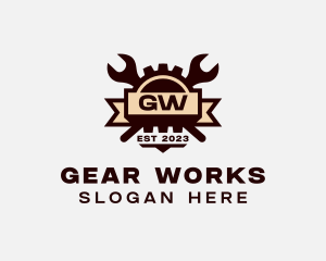 Wrench Gear Automotive logo design