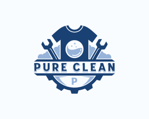 Shirt Clothes Washer logo design