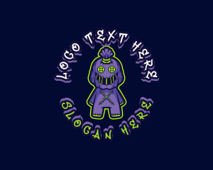 Witchcraft - Voodoo Doll Gaming logo design