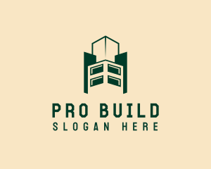 Construction Building Realty logo design