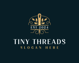 Tailoring Dressmaking Needle logo design