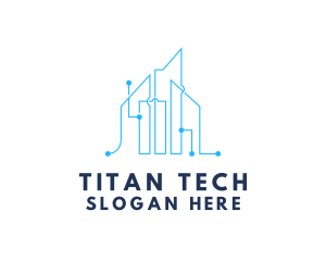 Building Circuit Tech logo design