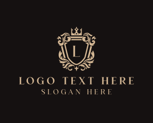 Designer - Royal Crown Shield Ornament logo design