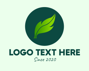 Green - Green Organic Leaf logo design