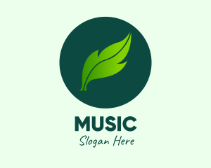 Green Organic Leaf Logo