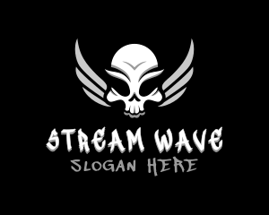 Twitch - Halloween Skull Esports logo design