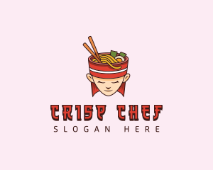 Chef Noodle Restaurant logo design