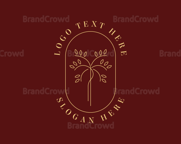 Organic Golden Tree Logo