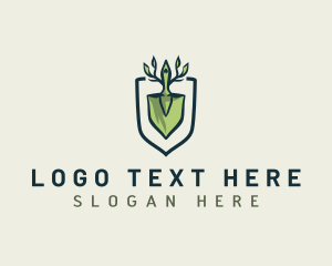 Eco Friendly - Shovel Garden Landscaping logo design