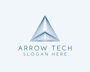 Architecture Tech Pyramid logo design