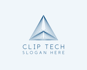 Architecture Tech Pyramid logo design