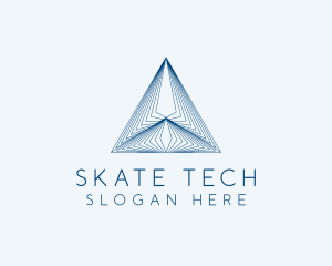 Architecture Tech Pyramid logo design