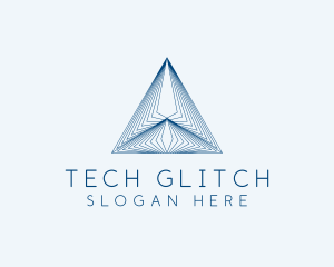 Architecture Tech Pyramid logo design