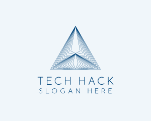 Architecture Tech Pyramid logo design