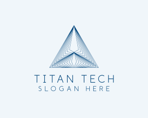 Architecture Tech Pyramid logo design