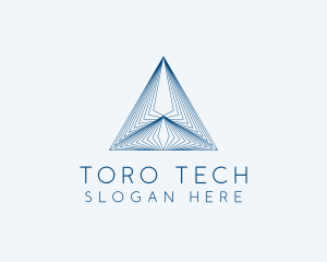 Architecture Tech Pyramid logo design