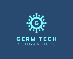 Science Germ Bacteria  logo design