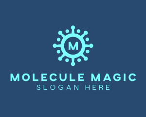 Molecule - Science Germ Bacteria logo design