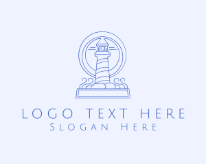 Beacon - Coastal Lighthouse Tower logo design