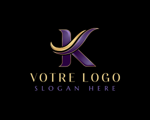 Luxe - Premium Wave Letter K logo design